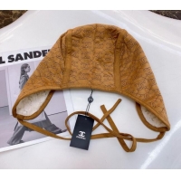 Inexpensive Chanel CC Suede Chapka Hat 091519 Brown 2022