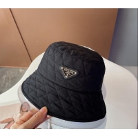 Inexpensive Prada Quilted Bucket Hat 1109 Black 2022
