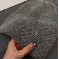 Super Quality Louis Vuitton LV Ahead Knit Hat LV0928 Grey 2022