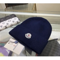 Affordable Price Moncler Wool Knit Hat 110903 Navy Blue 2022