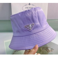 Famous Brand Prada Nylon Bucket Hat 112274 Purple 2022