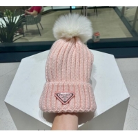 Super Quality Prada Knit Hat 112282 Pink 2022