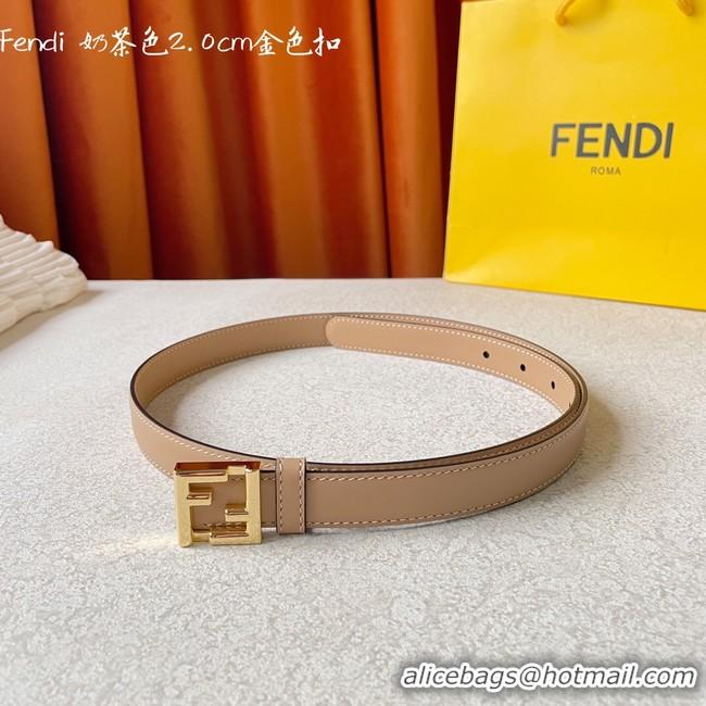 Best Product Fendi Leather Belt 20MM 2780