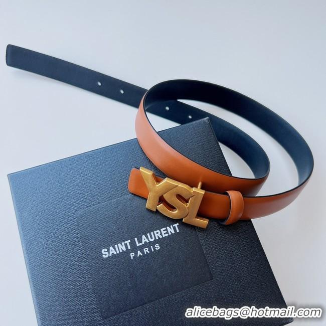 Top Quality Yves saint Laurent calf leather BELT 26991