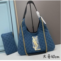 Good Product SAINT LAURENT SHOPPING Denim bag Y203433 blue