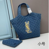 Promotional SAINT LAURENT SHOPPING Denim bag Y205321 blue