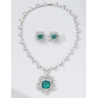 Reasonable Price BVLGARI Necklace & Earrings One Set BNE11237