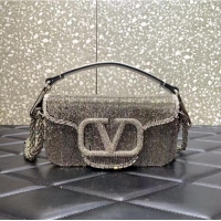 Buy Promotional Valentino MINI LOCO imitation crystal shoulder bag WB0K55 Silver