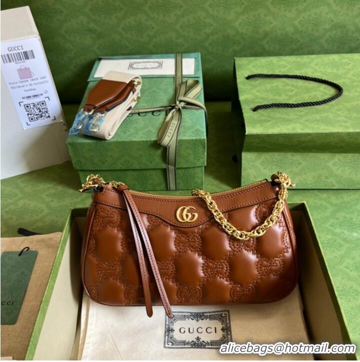 Buy Cheapest Gucci GG Matelasse handbag 735049 brown