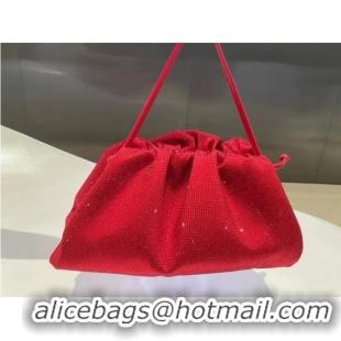 Super Quality Bottega Veneta Mini crystals clutch with strap 585852 red