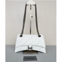 Reasonable Price Balenciaga HOURGLASS Wallet With Chain 92885 WHITE