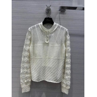 ​Fashion Luxury Dior Crochet Sweater D11118 Beige 2023