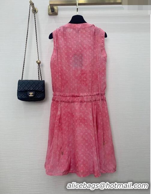 ​Traditional Specials Louis Vuitton Silk Dress LV3644 Pink 2023