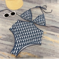Inexpensive Dior One Piece Oblique Swimwear 0307 Grey 2023
