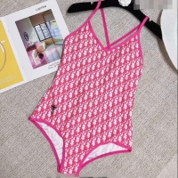 Top Quality Dior Oblique One Piece Swimwear 0307 Pink 2023