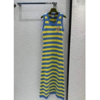 New Style Gucci Striped Dress G31113 Yellow/Blue 2023