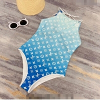 Well Crafted Louis Vuitton One Piece Gradient Swimwear 0307 Blue 2023