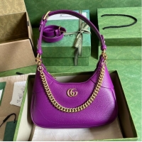 Good Product Gucci Aphrodite shoulder bag with Double G ‎739076 purple