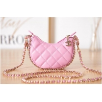 Best Price Chanel mini Lambskin & Gold-Tone Metal AS3232 pink