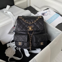 Low Cost Chanel SMALL BACKPACK AS3860 black