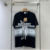 Good Looking Burberry Cotton T-shirt B20823 Black 2023