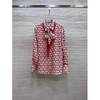 Cheapest Valentino Silk Shirt V111234 Red 2023
