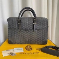 Well Crafted Cheap Goyard Ambassade Bag Large Briefcase G2389 Dark Grey