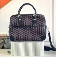 Top Design Goyard Ambassade Bag Small Briefcase G2389 Navy Blue