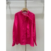 Unique Grade Valentino Silk Shirt V3306 Hot Pink 2023