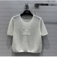 ​Well Crafted Celine Knit T-shirt C20887 White 2023