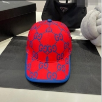 Unique Grade Gucci GG Baseball Hat 0307102 Red 2023