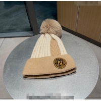 Top Quality Fendi Knit Hat F0105 Brown 2023