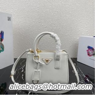 Buy Cheap Prada Galleria Saffiano leather mini-bag 1BA906 white