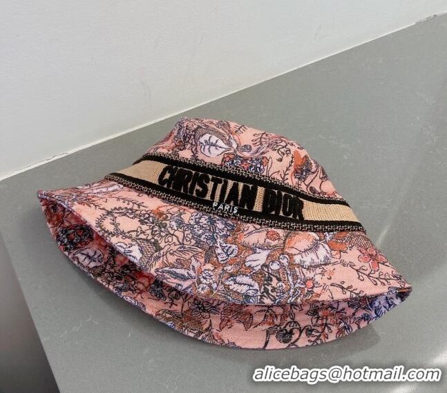 Buy Fashionable Dior Print Bucket Hat 031129 Pink 2023