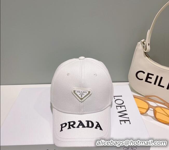 Well Crafted Prada Baseball Hat 040702 White 2023