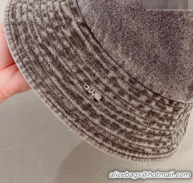 Most Popular Chanel Denim Bucket Hat 040702 Grey 2023