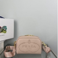 Most Popular Prada Medium leather bag 1BH187 light pink