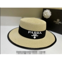 Famous Brand Prada Straw Hat 021606 Beige 2023