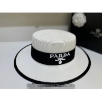 Well Crafted Prada Straw Hat 021606 White 2023