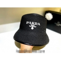 New Design Prada Bucket Straw Hat 021608 White 2023