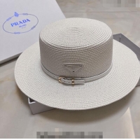 Well Crafted Prada Straw Hat P021657 White 2023