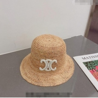 Shop Best Celine Bucket Straw Hat C021643 White 2023