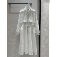 Super Quality Prada Long Dress P4403 White 2023