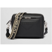 Most Popular Prada Saffiano leather shoulder bag 2VH152 black