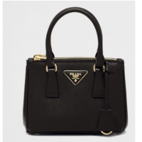 Shop Promotional Prada Galleria Saffiano leather mini-bag 1BA906 black