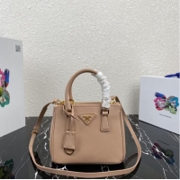 Pretty Style Prada Galleria Saffiano leather mini-bag 1BA906 nude
