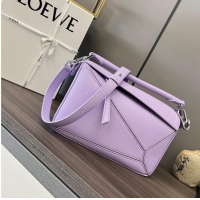 New Design Loewe Puzzle Bag Leather 1209 purple