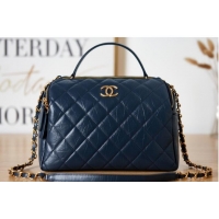 Cheapest Chanel BOWLING BAG AS3740 Dark Blue