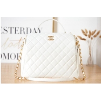 Popular Style Chanel LARGE BOWLING BAG AS3741 white