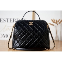 Best Quality Chanel LARGE BOWLING BAG AS3741 black